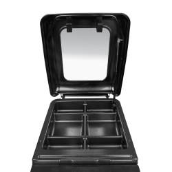 Malle roulante Waldhausen pour selles Noir