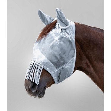Masque anti-mouche Waldhausen Premium protection oreilles et franges sur chanfrein Masque anti-mouche Waldhausen Premium protection oreilles et franges sur chanfrein