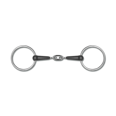 Mors Waldhausen en caoutchouc double brisure