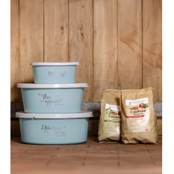 Petite gamelle Waldhausen avec couvercle Turquoise Bleu Petite gamelle Waldhausen avec couvercle Turquoise Bleu