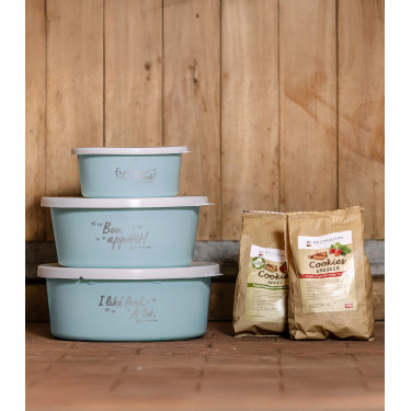 Petite gamelle Waldhausen avec couvercle Turquoise Bleu Petite gamelle Waldhausen avec couvercle Turquoise Bleu