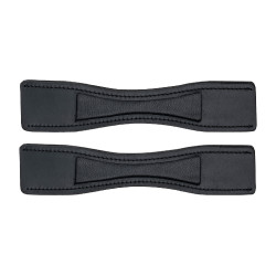 Protection d'éperons Waldhausen cuir la paire Noir