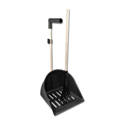 Ramasse-crottin Waldhausen ShakerXL avec râteau Noir