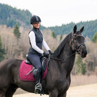 Veste matelassée classique Horze Spirit femme Noir