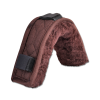 Rembourrage peau d'agneau Waldhausen dessus ou dessous de muserolle Marron