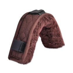 Rembourrage peau d'agneau Waldhausen dessus ou dessous de muserolle Marron