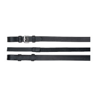 Rênes cuir caoutchouc Waldhausen sans barrettes Noir Rênes cuir caoutchouc Waldhausen sans barrettes Noir