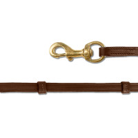 Rênes Island Waldhausen mousqueton Marron / doré