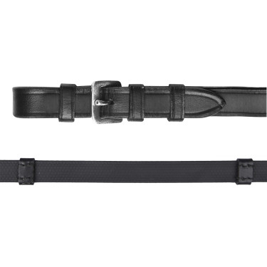 Rênes Waldhausen caoutchouc arrêtoirs Noir