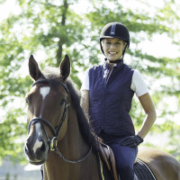 Veste matelassée classique Horze Spirit femme Bleu foncé peacoat