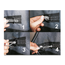 Safe-Gum Waldhausen 18 élastiques mélangés Gris