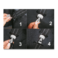 Safe-Gum Waldhausen 6 élastiques fermetures en T Gris Safe-Gum Waldhausen 6 élastiques fermetures en T Gris