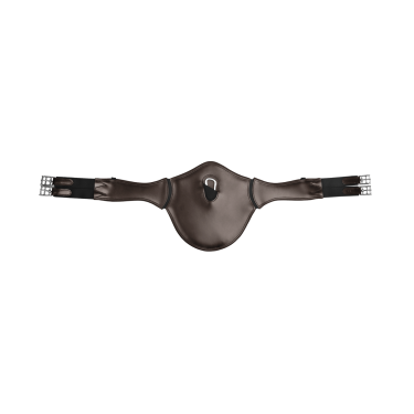 Sangle bavette Waldhausen cuir bavette élastique Marron Sangle bavette Waldhausen cuir bavette élastique Marron