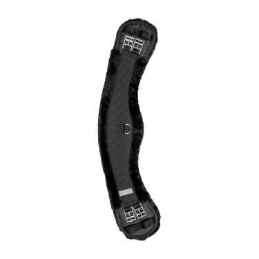 Sangle demi-lune Waldhausen courte tissu molletoné Noir / noir