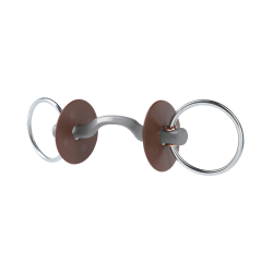 Mors de filet Beris passage de langue Konnex anneau 7,5 cm