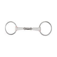 Mors de filet Beris double brisure anneau 7,5 cm