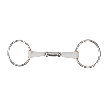 Mors de filet Beris double brisure anneau 7,5 cm Medium