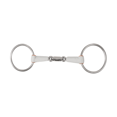 Mors de filet Beris double brisure anneau 7,5 cm Mors de filet Beris double brisure anneau 7,5 cm
