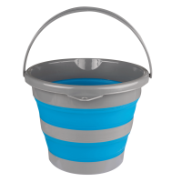 Seau pliable Waldhausen 10 L Bleu azur