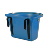 Seau-mangeoire de porte Waldhausen avec anse Bleu Seau-mangeoire de porte Waldhausen avec anse Bleu