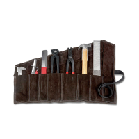 Set de maréchal Waldhausen dans étui en cuir Marron