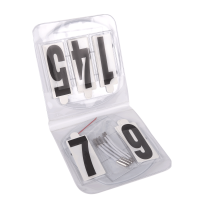 Set de numéro ovales Waldhausen avec élastiques Blanc Set de numéro ovales Waldhausen avec élastiques Blanc