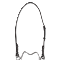 Têtière cuir Waldhausen pour chifney Noir