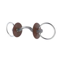 Mors de filet Beris passage de langue Konnex fin anneau 7,5 cm