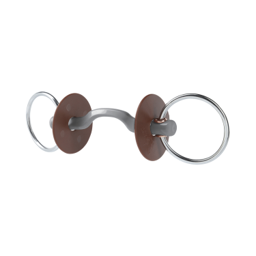Mors de filet Beris passage de langue Konnex fin anneau 7,5 cm Mors de filet Beris passage de langue Konnex fin anneau 7,5 cm