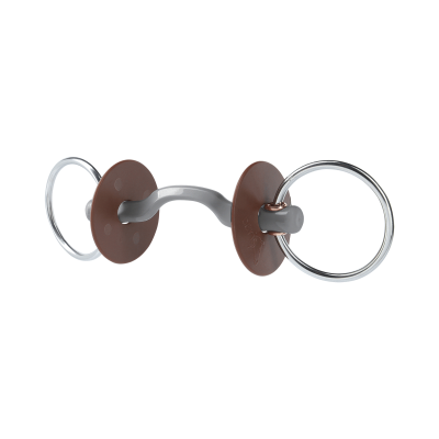 Mors de filet Beris passage de langue Konnex fin anneau 7,5 cm