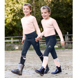 Chaussettes d'équitation ELT Glitter enfant Zartrosa / mint / nachtblau