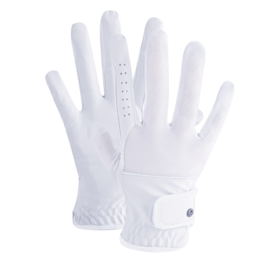 Gants d'équitation ELT Estelle Blanc