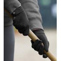 Gants d'équitation ELT Picot Noir Gants d'équitation ELT Picot Noir