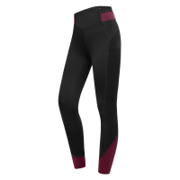 Legging d'équitation ELT Noemi Noir / rouge velouté