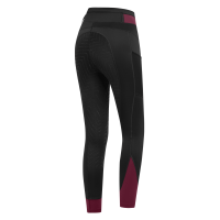Legging d'équitation ELT Noemi Noir / rouge velouté Legging d'équitation ELT Noemi Noir / rouge velouté