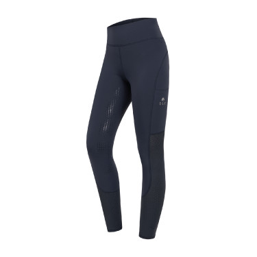 Legging d'équitation ELT taille haute Hanna mesh Bleu nocturne