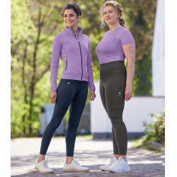 Legging d'équitation ELT taille haute Hanna mesh Bleu nocturne