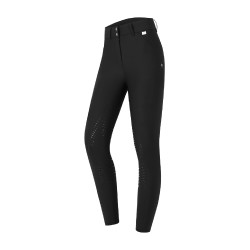 Pantalon d'équitation ELT Performance Odelette silicone Noir