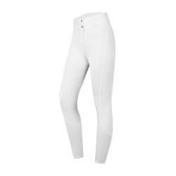 Pantalon d'équitation ELT taille haute Essential silicone Blanc