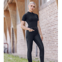 Pantalon d'équitation ELT taille haute Oktavia Curved Bleu profond