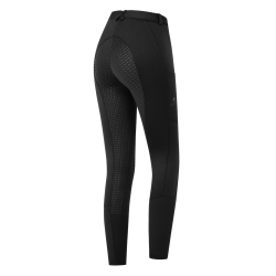 Pantalon d'équitation ELT thermique Essential silicone femme Noir