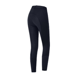 Pantalon d'équitation ELT thermique Essential silicone femme Bleu profond
