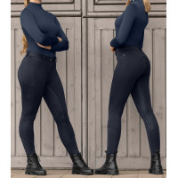 Pantalon d'équitation ELT thermique Essential silicone femme Bleu profond Pantalon d'équitation ELT thermique Essential silicone femme Bleu profond