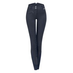 Pantalon d'équitation ELT thermique taille haute Fun Sport silicone Bleu nocturne Pantalon d'équitation ELT thermique taille haute Fun Sport silicone Bleu nocturne