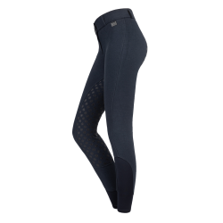 Pantalon d'équitation ELT thermique taille haute Fun Sport silicone Bleu nocturne Pantalon d'équitation ELT thermique taille haute Fun Sport silicone Bleu nocturne