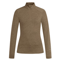 T-shirt zippé ELT fonctionnel Milano Cappuccino mélange Marron T-shirt zippé ELT fonctionnel Milano Cappuccino mélange Marron