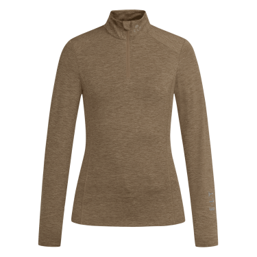 T-shirt zippé ELT fonctionnel Milano Cappuccino mélange Marron T-shirt zippé ELT fonctionnel Milano Cappuccino mélange Marron