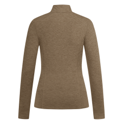 T-shirt zippé ELT fonctionnel Milano Cappuccino mélange Marron T-shirt zippé ELT fonctionnel Milano Cappuccino mélange Marron