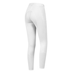 Pantalon d'équitation ELT Essential silicone enfant Blanc