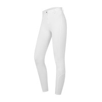 Pantalon d'équitation ELT Essential silicone femme Blanc